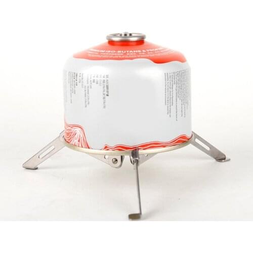 Adjustable Camping Gas Tank Bracket Foldable Outdoor Camping Hiking Cooking Stove Stand Cartridge Canister Tripod Accessories