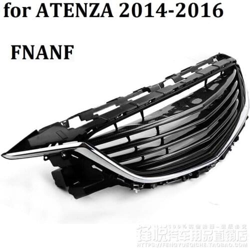 Fit for MAZDA 6 ATENZA 2014-2018 carbon fiber NO LOGO grill grille