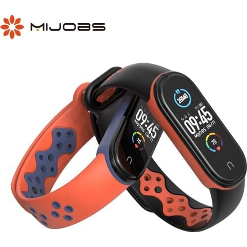 For Mi Band 5 Silicone Bracelet for xiaomi mi band 5 bracelet Pure Dual color Replacement Strap Miband 5 Wrist Straps band