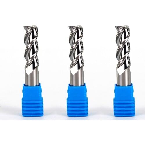 Endmills 1mm 2mm 3mm 4mm 5mm 6mm 3 Flute HRC50 Carbide Endmill Machine Tungsten Steel CNC Milling Cutter End Mill Machine Tools