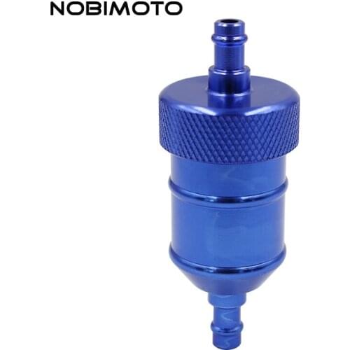 6mm 1/4 Inch Universal Anodized Alloy Gas Oil Filter Fit For Motorcycle Dirt Bike Go Kart ATV Inline Oil Gas Fuel Filter CNC-144