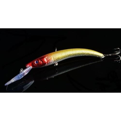 Wobblers 10 Colors 15.5cm 16.3g Hard Bait Minnow Rattle Crank Fishing Lures Bass Fresh Salt water 2# Hook Crankbait