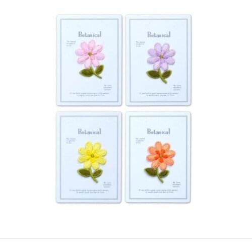 Embroidered Flower Appliques Patches Iron On Decorative Patch For Clothing Sewing Accessories