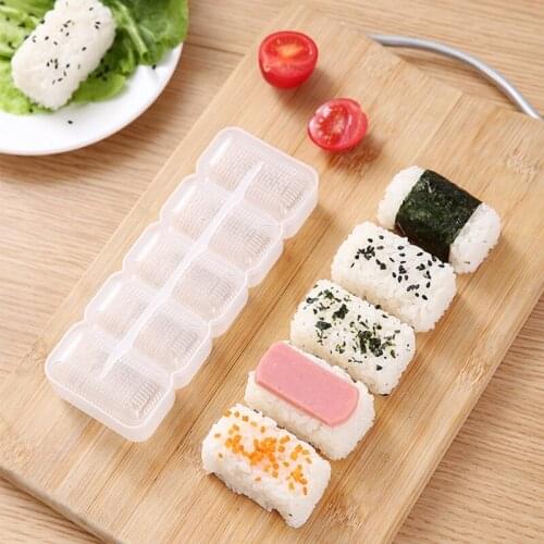 Japan Nigiri Sushi Mold Onigiri Rice Ball Maker Press Tools Non Stick Kitchen Bento Accessories for Kids