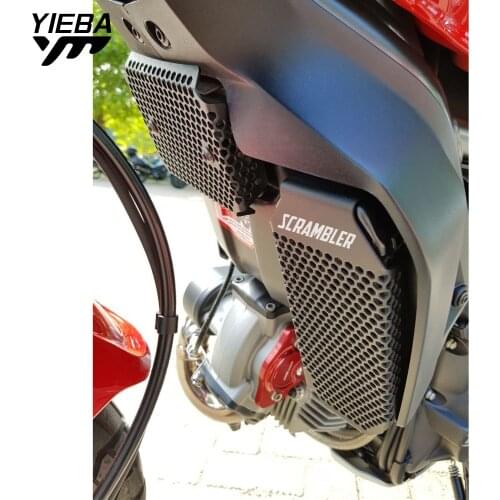 For Ducati Scrambler Icon Dark Mach 2.0 Cafe Racer Classic Desert Sled Rectifier Guard Oil Cooler Guard Grille Cover Protector