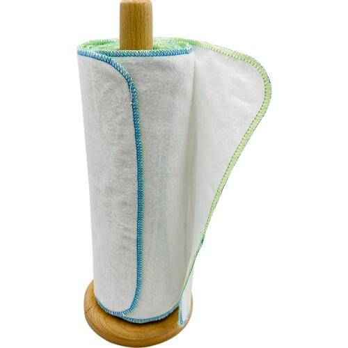 12SET Kitchen Unpaper Towel Unbleached Cleaning Cloth Washable Tea Napkins Organic Paperless Kitchen Roll Absorbent Dish Towels