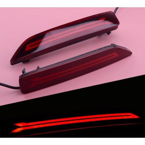 2pcs LED Rear Bumper Lamp Reflector DRL Stop Brake Light 12V Fit for Honda CRV CR-V 2007 2008 2009