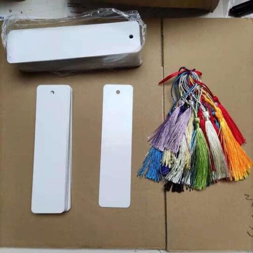 Free shipping 50pcs/lot Sublimation Blank Metal Bookmark For Dye Sublimation Printing Transfer DIY Craft