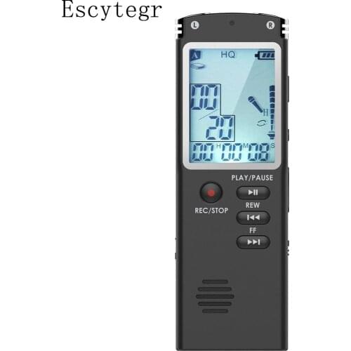 Escytegr 8GB/16GB/32GB Digital Voice Recorder Audio Recording Voice Activated Telephone Record MP3 Player Dictaphone