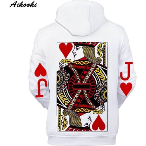 Cool Poker Hoodies Men/Women Hoodies Sweatshirts Mens Poker Funny Design Tracksuit Children Polluvers Brand Design kids Clothing