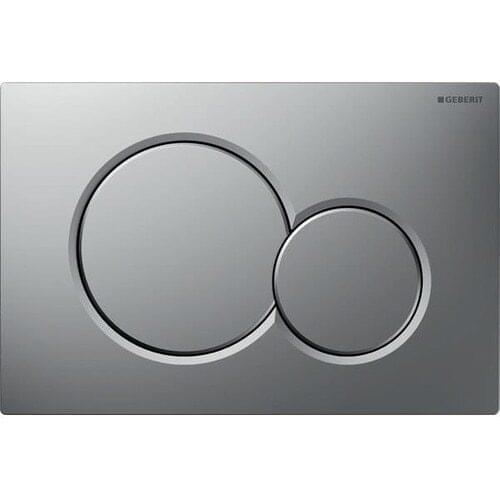 Geberit SIGMA01 Control Cover Double Push, Matte Chrome-Easy To Clean Coating-115.770.JQ. 5 Closet Push Button