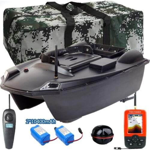 New GPS RC Bait Boat intelligent Auto Lure Fishing Boat 3KG Bait Load Highpower dual motors 2 Bait Bin 500m Smart One-Key Return