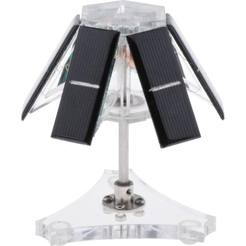 Magnetic Levitation Solar Motor 6 Panels Vertical Brushless Motor DIY Teaching Model / Scientific Experiment