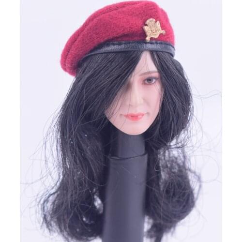 1:6 Scale Soldiers World War II Allied British Red Devils Paratroopers Red Beret with Cockade For Action Figure DIY Accessories