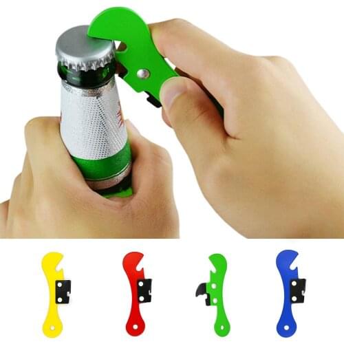 Metal Multifunctional Can Jar Opener Bottle Opener Bar Home Kitchen Tool Portable Wedding Party Favor Gifts