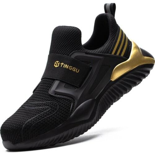 Male Indestructible Work Shoes Sneakers Men Boots Anti-puncture Safety Shoes Men Anti-smash Work Boots Steel Toe Shoes Footwear