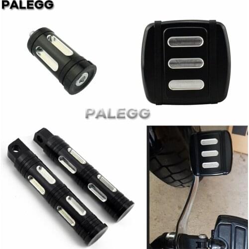 Motorcycle Brake Pedal Pad Cover Footrest Footpeg Shifter Peg For Harley Dyna Fat Bob FXDF FXDL1993-2020 Softail FXSTS 1984-2020