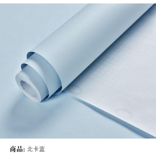 PVC Solid Color Paster Home Decals Macaroon Wallpaper Stickers Decorative Film Self-Adhesive Bedroom Wall Furnitures Waterproof