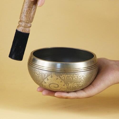 Nepal Handmade Tibetan Singing Bowl Set Decorative-wall-dishes Resonance Healing Meditation Yoga Bowl with Mallet