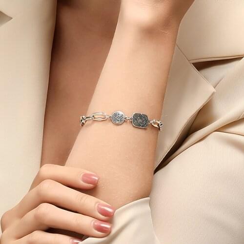 New Simple Student Bracelet Little Prince Portrait Retro Thick Chain Cartoon Bracelet For Women Men Feature Namour Charm Gift