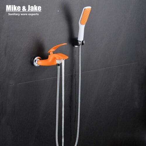 New bathroom colorful shower mixer set with hand shower bathroom shower mixer tap bathroom shower set