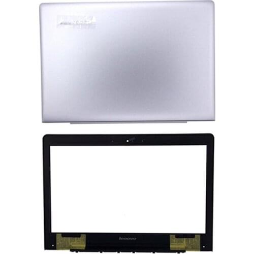 New Original LCD Back Cover Front Bezel for Lenovo 500s-14 500s-14isk Silver