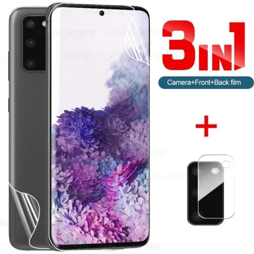 Front back hydrogel film for samsung galaxy s20 ultra screen protector samsungs20ultra samsun S20 plus + s 20plus camera glass