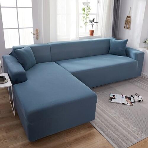 Plush Sofa Cover Velvet Elastic Leather Corner Sectional For Living Room Couch Covers Set Armchair Cover L Shape Seat Slipcovers