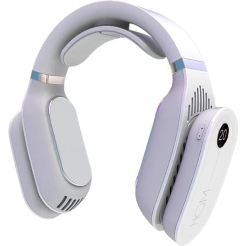 Hanging Neck Heating and Cooling Instrument, Cooling and Heating Air Conditioning Fan, 2600MAh,Cooling and Heating Combo