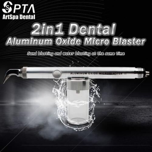 2in1 Dental Alumina Air Abrasion Polisher/Dental Aluminum Oxide Micro blaster Microetcher Sandblasting With Water Spray
