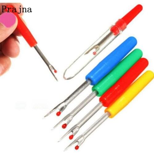 Prajna 4pcs/lot Random Color Plastic Handle Craft Thread Cutter Seam Rippers Stitch Sewing Tools Accessories Cross-stitch Tools