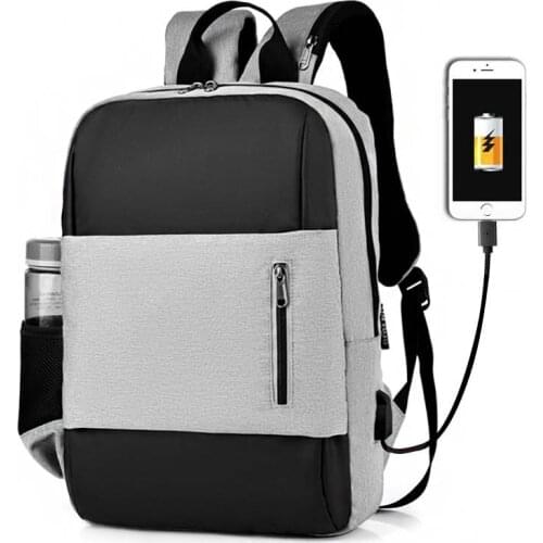 2020 New Fashion Male Casual Oxford Backpack Waterproof Laptop Business Backpacks Men Women Travel USB Charging Anti-theft Bag