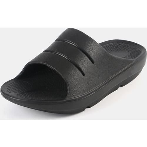 New Arrivals Thick Sole Unisex Slippers Breathable Casual Slides For Home Use Non-slip Bathroom Slippers Indoor Plus Size 36-47