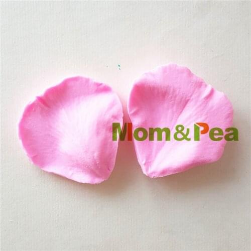 Mom&Pea 1391 Free Shipping Petal Silicone Press Mold Cake Decoration Fondant Cake 3D Mold Soap Mold Food Grade