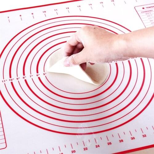 Large Size 80*60cm Silicone Baking Mat Pastry Rolling Kneading pad Kitchen Gadgets Crepes Pizza Dough Non-stick pan holder Tools