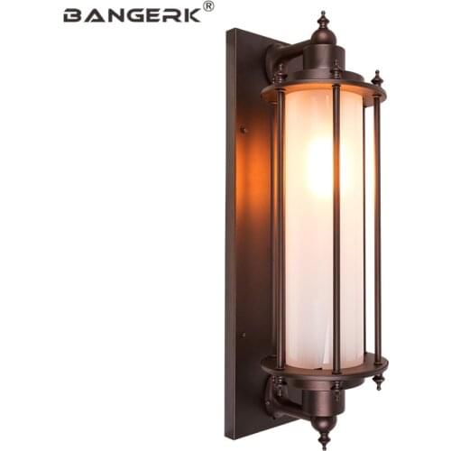 Outdoor Courtyard Retro Wall Lamps Waterproof Antirust LED Porch Lights Wall Sconce Garden Balcony Aisle Lamp Decor Lighting