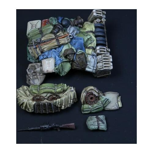 Unassambled 1/35 modern Accessories bag set Resin figure miniature model kits Unpainted