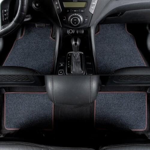 Kalaisike universal car floor mats for Land Rover All Models Discovery 3 4 Rover Range Evoque Sport Freelander car styling