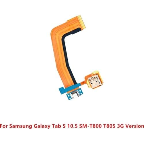 USB Charge Charging Port Dock Plug Connector With Micro SD Flex Cable for Samsung Galaxy Tab S 10.5 SM-T800 T805 3G Version
