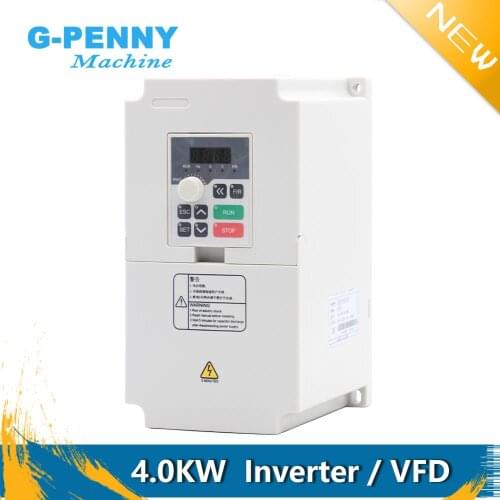 High frequency 380v 220v Variable Frequency Drive 4.0kw VFD Vector Inverter Motor Speed Control 0-1000Hz Frequency Converter