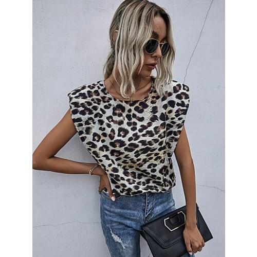 HELIAR Women Sexy Y2k Punk Club Leopard Tee Shirts Women Tops 2021 Summer Street T-shirt Printed Loose Top Female T-shirt