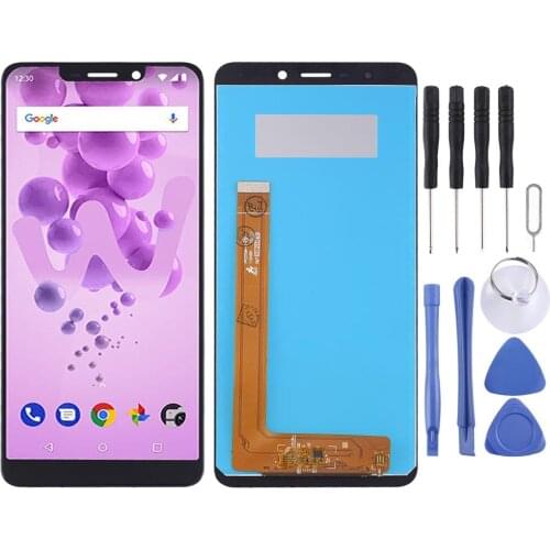 LCD Screen and Digitizer Full Assembly for Wiko View Go(Black)