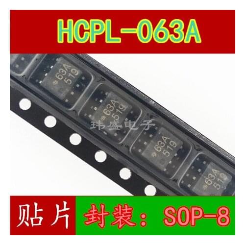 10pcs HCPL-063A HCPL-063A-500E HCPL-63A SOP-8