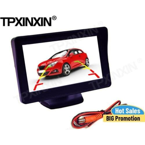 3-inch Car Monitor Desktop HD Display Two-way AV Input Reversing Image Priority Display