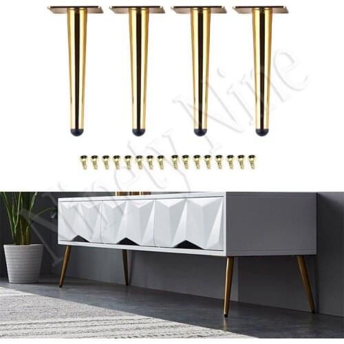 4PCS Furniture Legs Sofa Legs 20CM Furniture Feet Replacement Legs with Leg for Sofa Cabinet Couch Ottoman Coffee Table Bench