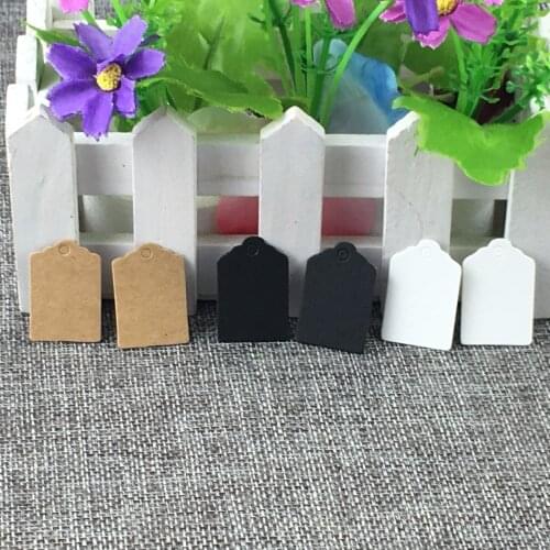 500PCS Kraft Paper Tags Paper Labels Card Tag For DIY Christmas/Wedding /Party Favors Scrapbooking Kraft Gift Tags 3x2cm