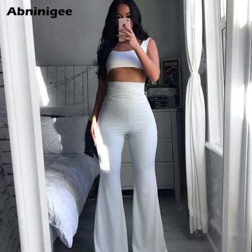 Abninigee Women's Flared Trousers