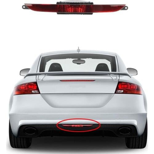 No Bulb Rear Bumper Center Reflector Tail Light Fit For AUDI TT TTRS MK2 07-14