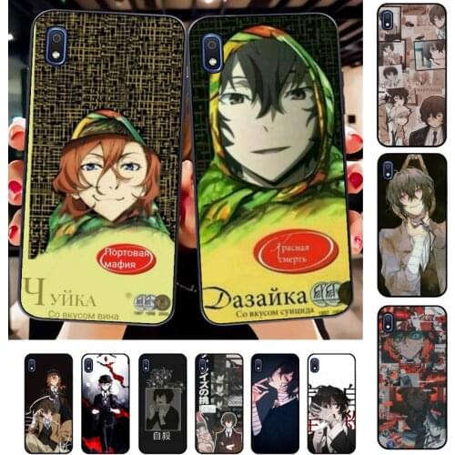 TOPLBPCS Bungo Stray Dogs Twin Dark Osamu Dazai Phone Case for Samsung A51 01 50 71 21S 70 31 40 30 10 20 S E 11 91 A7 A8 2018