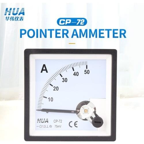 CP-72 DC Analog Current Meter 1A2A3A5A10A15A20A 10A/75mV-3kA/75mV etc,AMP ammeter Factory direct sales